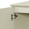 thumbnail image 6 of WAMPAT Buffet Cabinet Sideboards, 35.4" Wood Credenza Console Table with 2 Doors, Kitchen Storage Cabinet with 3 Compartments & Solid Wood Legs for Living Room, Hallway, Beige, 6 of 9