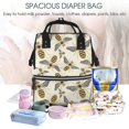 thumbnail image 5 of Daiia Flying Bees1 Large Capacity Baby Bag Waterproof Stylish Diaper Bag Mummy Backpack Adjustable Straps Diaper BagBaby Essentials Bag, 5 of 6