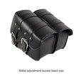 thumbnail image 2 of facefd Universal Motorcycle Wallets Cards Money Large Capacity Saddle Storage Bag Portable Adjustable Side Pack Tool Bags Set 2 Black 1 Pair, 2 of 7