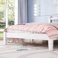 thumbnail image 6 of Llinc Store Bed Frame Twin Size Loft Pine Wood Bed with Built-In Desk, Safety Guardrails, Ladder (White), 6 of 6