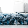 thumbnail image 2 of SAFAVIEH Rio Kynaston Solid Polyester Shag Area Rug, Navy/Ivory, 2'6" x 4', 2 of 7