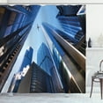 thumbnail image 1 of Ambesonne Urban Shower Curtain, American City Landscape, 69"Wx84"L, Blue Grey, 1 of 3