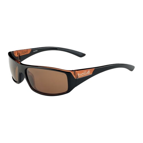 Bolle Weaver Sunglasses Shiny Black//Matte Brown TLB Dark 12138