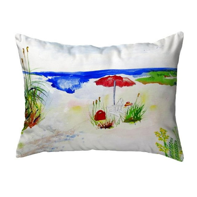 Betsy Drake KS380 11 x 14 Po Parapluie de Plage Rouge Petit Oreiller Sans Corde
