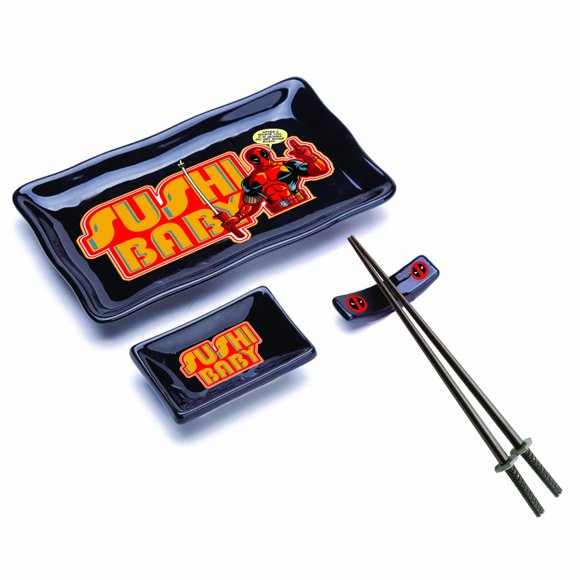 Deadpool Sushi Baby 4-Piece Sushi Dish Set