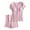Pink, variant on Women Pajama Sets Soft Comfortable Nursing Sleepwear Maternity Pajama Set For Breastfeeding Moms Postpartum Loungewear With Built In Bra Women's Nightgown