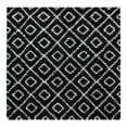 thumbnail image 3 of Unique Loom Trellis Shag Collection Area Rug - Ruth (7' 10" Square Black and White/Ivory), 3 of 11
