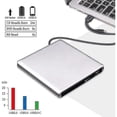 thumbnail image 2 of External Blu Ray Dvd Drive 3d, Usb 0 And Type-c Bluray Cd Dvd Reader Slim Optical Portable Blu-ray Drive Compatible With Macbo, 2 of 3