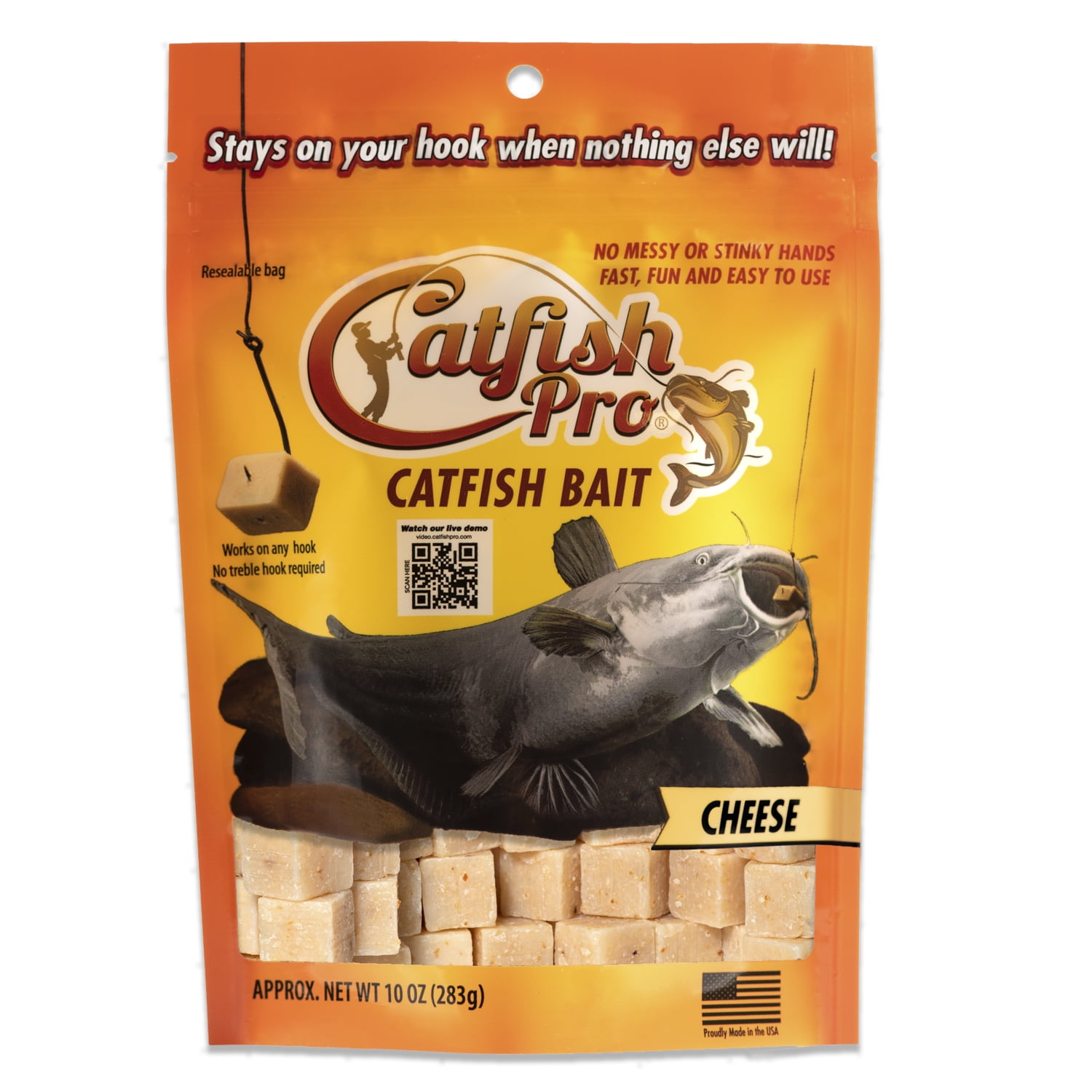 Catfish Pro Catalpa Worm Catfish Bait Fishing with Rod Reel Trotline Yoyos  Limb Lines Jugs 