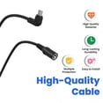 thumbnail image 5 of K-MAINS 12V USB-C Step-Up Cable Compatible With Heated Jacket Milwaukee M12 Makita AEG Snap-on, 5 of 7
