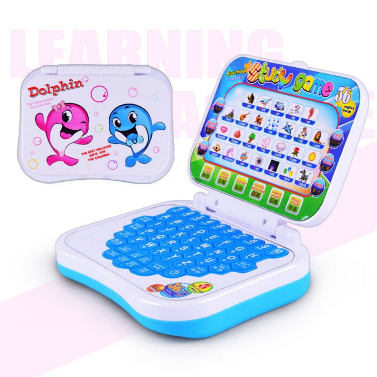 Toy Computer Laptop Tablet Baby Children Educational Learning Machine Toys Electronic Kids Study Game - image 3 of 14
