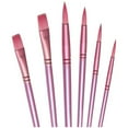 thumbnail image 3 of Acrylic Paint Brush Set 6 Pcs, Nylon Hair Brushes for Oil, Watercolor, and All-Purpose Painting, Beginner-Friendly Art Kit, 3 of 7