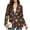 Autumn Maple Print, variant on Christmas Poinsettia Women's Office Blazer Long Sleeve Single Button Casual Suit Jacket for Holiday Party Work Business Outfits, 3XL