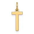 thumbnail image 1 of Diamond2Deal 14K Pendentif Initiale Lettre T en Or Jaune pour Femmes, 1 of 3