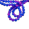 thumbnail image 4 of Rongfmy 8mm Magnifique Perle Ronde en Verre Craquelé - Bleu Bleu Fuchsia, 4 of 9