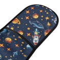 thumbnail image 2 of Dailycode Double Sided Oven Mitt with Loop Heat Resistant Kitchen Long Potholders 7" x 35" Space Stars Rocket Whale, 2 of 6