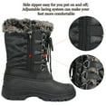 thumbnail image 2 of Tanleewa Womens Snow Boots Mid Calf Waterproof Winter Shoes 7 Female, 2 of 9