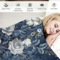 thumbnail image 3 of Awypu Blue And White Tile China Decor Throw Blanket for Winter Bedding Couch And Gift Modern Vintage Chinoiserie Home Decor Warm And Cozy Throws Fun Gifts Flannel Blanket for Couch, 3 of 6