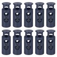 thumbnail image 1 of Unique Bargains 30Pack 4mm Cord Lock Plastic Double Hole Spring Toggle Stoppers, Navy Blue, 1 of 5