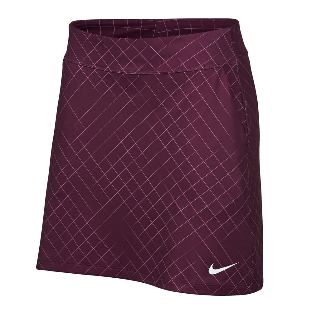 Nike - Nike Women's Golf Dri-Fit Cross Print Skort-Bordeaux - Walmart ...
