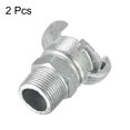 thumbnail image 3 of Unique Bargains 1NPT Male Thread Claw Quick Connector Air Hose Coupling Fitting Silver, 2Pcs, 3 of 5