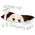 thumbnail image 3 of CafePress - Funny Peeking Baby January T S Maternity T Shirt - Cotton Maternity T-shirt, Cute & Funny Pregnancy Tee, 3 of 4