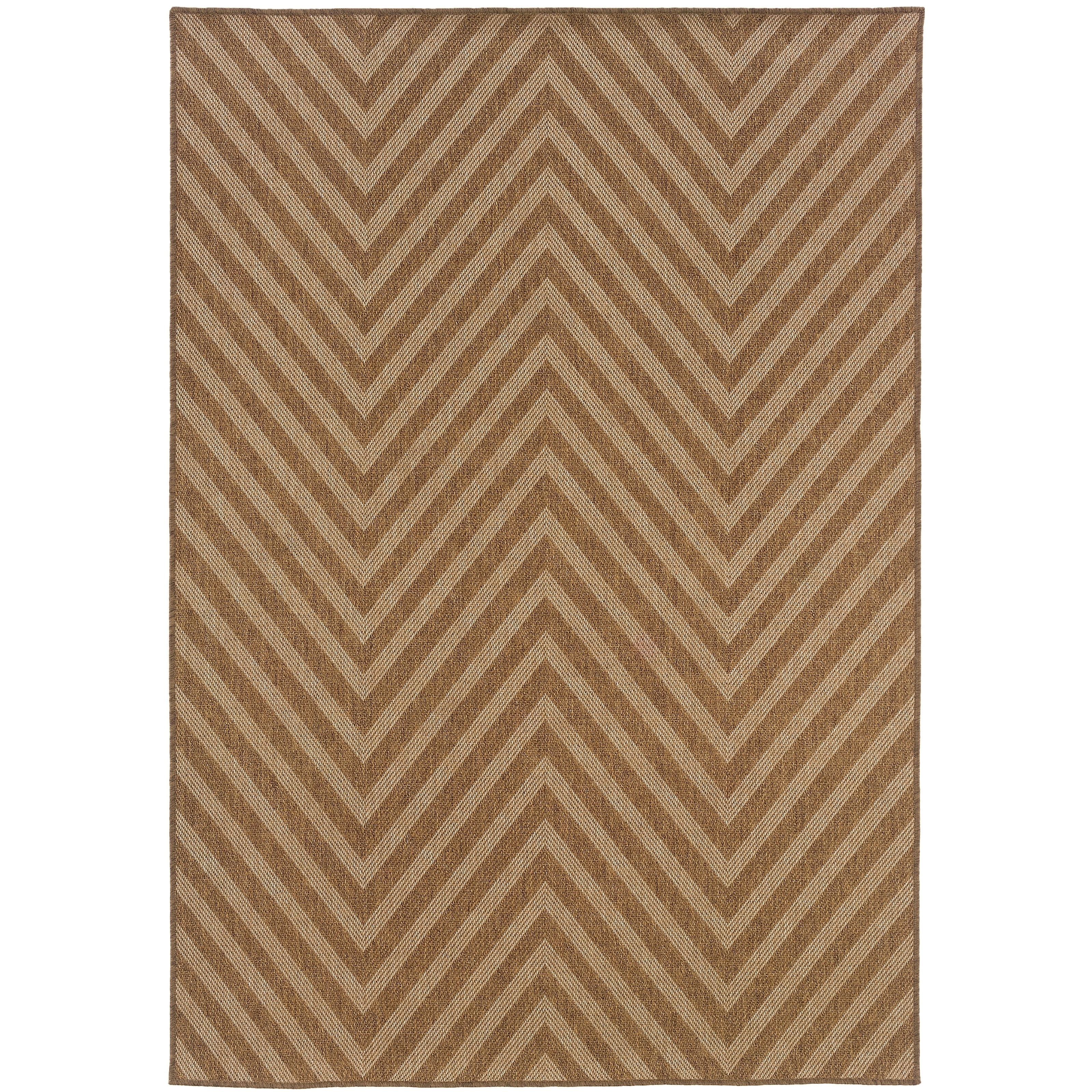 Style Haven Veranda Chevron Stripes Indoor/ Outdoor Area Rug