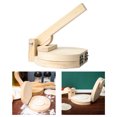 thumbnail image 2 of Presse-pâte Tortilla en Bois Outil de Presse Manuel pour Dumplings Machine à Pizza Ronde, 2 of 9