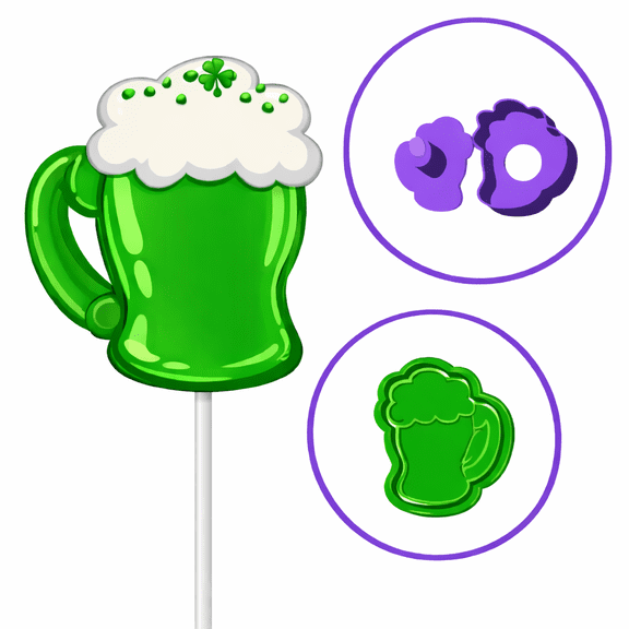 St Patricks Day Mug Beer Cake Pop Mold