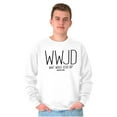 thumbnail image 5 of WWJD What Would Jesus Do Sweatshirt for Men or Women Brisco Brands S, 5 of 6