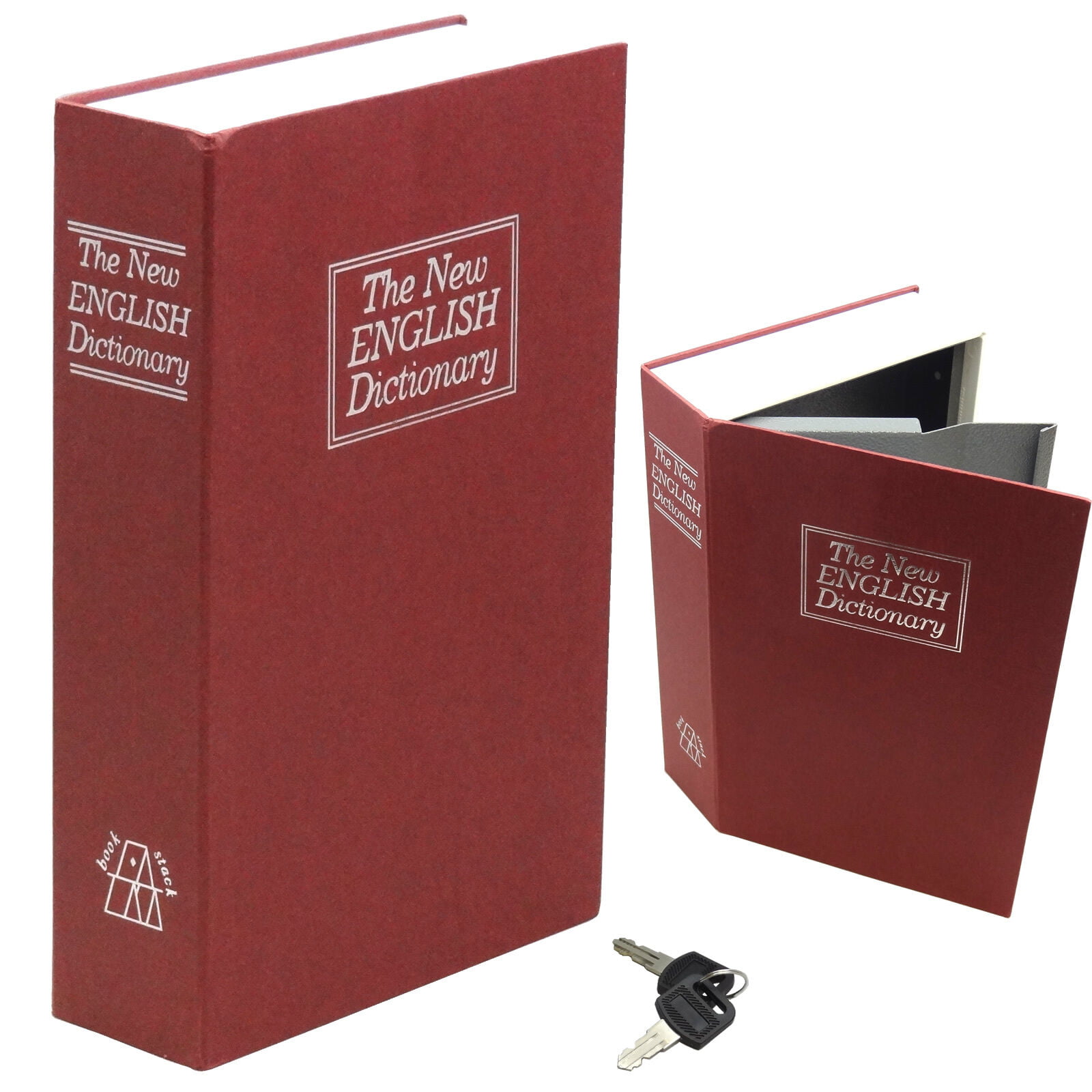 Metal 4.5 X 3 INCH Mini Dictionary Diversion Book Safe w/ Key Lock 