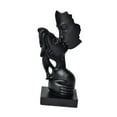 thumbnail image 2 of Escultura de beso de pareja, adorno artesanal, regalo para novia, figura de amor novedosa. Negro, 2 of 9
