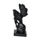 thumbnail image 2 of Escultura de pareja besándose, figura de amor, adorno de cumpleaños, estatua de pareja besándose Negro, 2 of 9