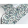 thumbnail image 3 of Floral Bed Runner Set, Vintage Style Colorful Wild Jungle Themed Bird and Blossom Drawing, Decorative Bedding Scarf & a Pillow Sham for Hotels Homes, Twin, Pale Blue and Multicolor, by Ambesonne, 3 of 3