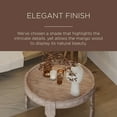 thumbnail image 4 of Maven Lane Jaya Handmade Heritage Wooden Round Coffee Table in Natural Finish, 4 of 6