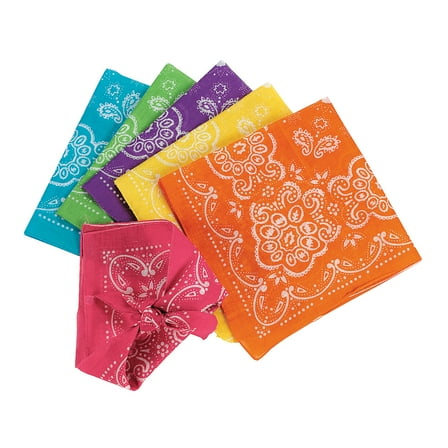 Neon Bandanas - Party Wear - 12 Pieces