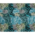 thumbnail image 4 of oneOone Polyester Lycra Teal Blue Fabric Skins Animal Fabric For Sewing Printed Craft Fabric By The Yard 56 Inch Wide, 4 of 4