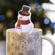 thumbnail image 3 of Decoraciones navideñas, adornos navideños, regalos navideños, tarjeta de decoración de copa de vino tinto de Navidad, gorro de Papá Noel, tarjeta de fiesta, decoración de copa de vino, centro comercia, 3 of 5