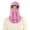 Pink, variant on comerut Polar Fleece Balaclava Hat Winter Men Women Headgear Solid Color Drawstring Neck Warmer Face Guard Hat Outdoor Sports Unisex Neck Gaiter
