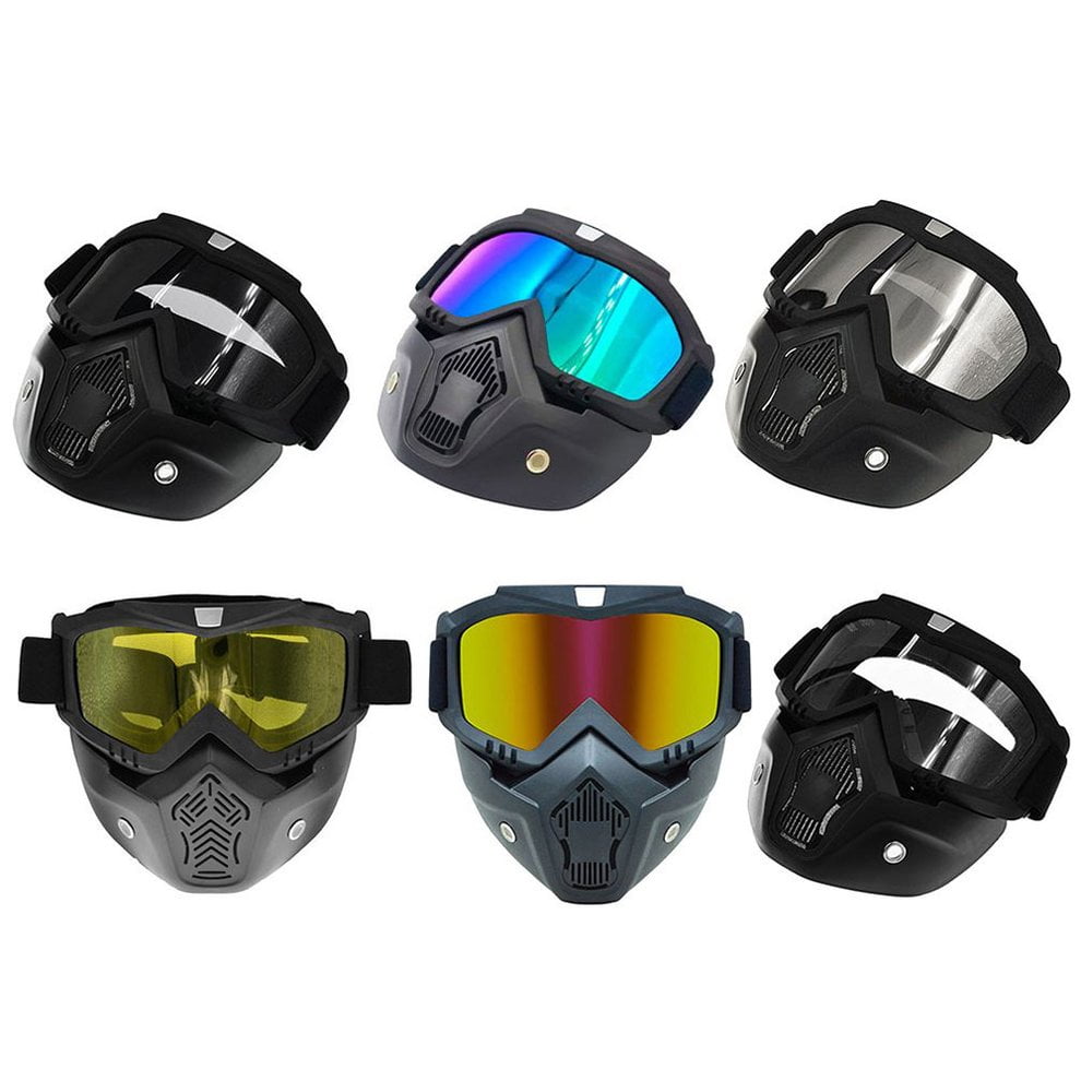 motocross helmet and goggles