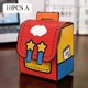 thumbnail image 1 of 26-27 10pcs Cute Portable School Bag Candy Bucket Gift Snack Packaging Box Children Birthday Back to School Party Decoration, 1 of 4