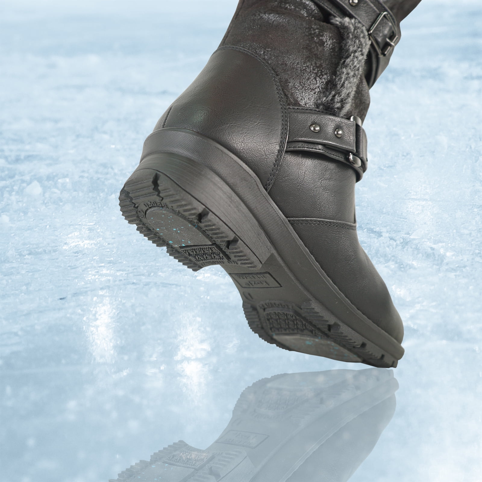 Bottines Chelsea Femme Hiver - Imperméables, Doublées Laine, Fermeture éclair Latérale, Noires