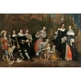 thumbnail image 3 of Juriaen Jacobsz. 14x11 Black Modern Framed Museum Art Print Titled - Michiel De Ruyter and His Family (1662), 3 of 5