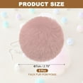 thumbnail image 2 of Uxcell Faux Fur Pom Poms for Hats, 6 Pcs Fluffy Soft Fur Poms Balls with Elastic Loop for Keychain Knitting Hats DIY Scarves Gloves Bag Christmas, Pink White, 2 of 6