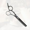 thumbnail image 5 of Unique Bargains 1 Pc  Electroplating Tooth Shears Hair Cutting Scissors for Hair Styling Black, Silver Tone, 5 of 7