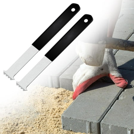 colaxi 2 Pieces Paving Tile Removal Tool Efficient Paver Removal Tool Double Hook Brick Lifter Paver Replacement Tool for Lawn Patio