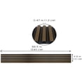 thumbnail image 2 of Concord Panels | Faux Wood Slat - Walnut | Waterproof Slat Panel | 94.5” x 4.8” Each | Wood Wall Panels for Interior Decor CO600-11 (Pack of 6 - 18.9 sqft), 2 of 5