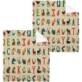 thumbnail image 3 of GZHJMY Animal Alphabet Cotton Washcloths Set of 6, 12"x12" Super Soft Absorbent Wash Cloths Bathroom Face Cloths Fingertip Towels for Gym Hotel and Spa, 3 of 7