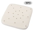 thumbnail image 4 of Mistaha 100 Pieces Air Fryer Disposable Parchment Paper Non-stick Rectangle Baking Paper Natural Wood Pulp, 4 of 8