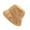 Khaki, variant on ASFGIMUJ Solid Color Bucket Hat for Outdoor Wear Soft Plush Winter Hat for Daily Casual Outfits and Cold Weather Use